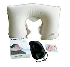 eye mask and neck cushion for travel